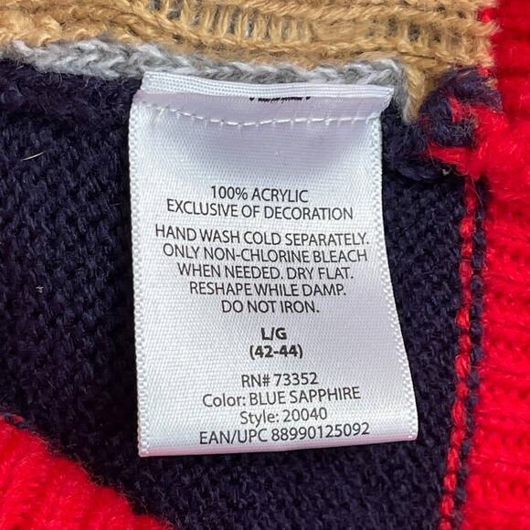 Jolly Sweaters Happy Hunting Santa Claus Ugly Christmas Sweater Size Large - Picture 5 of 5